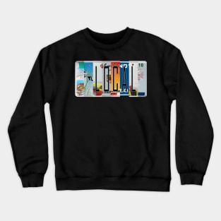 Maryland Local License Plates Crewneck Sweatshirt